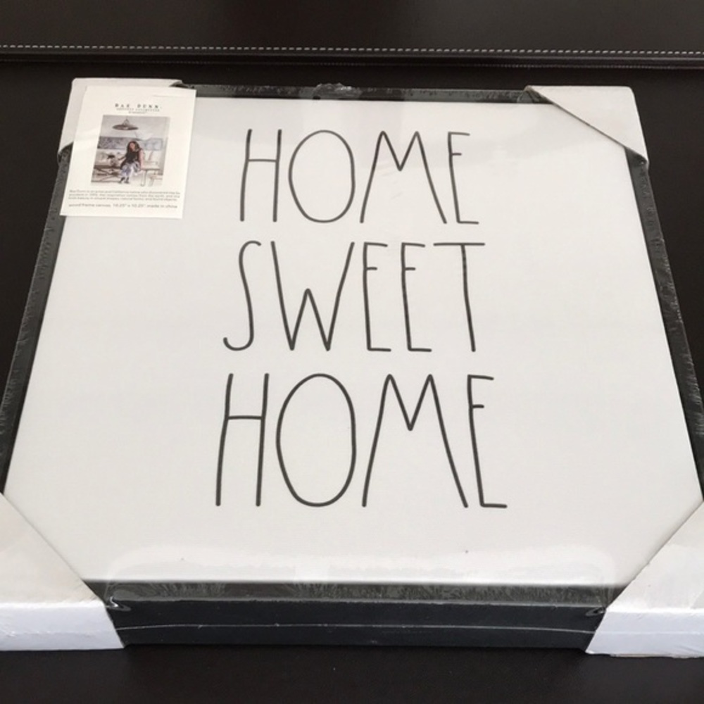 Rae Dunn Plaque ‘ Home Sweet Home’ 10.25x10.25 NWT